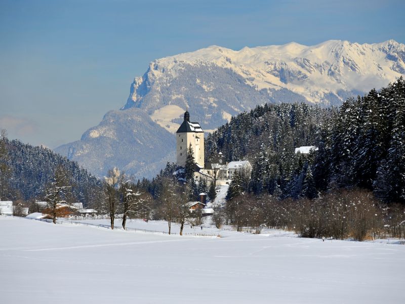 Winterbild Walfahrtskirche Mariastein
