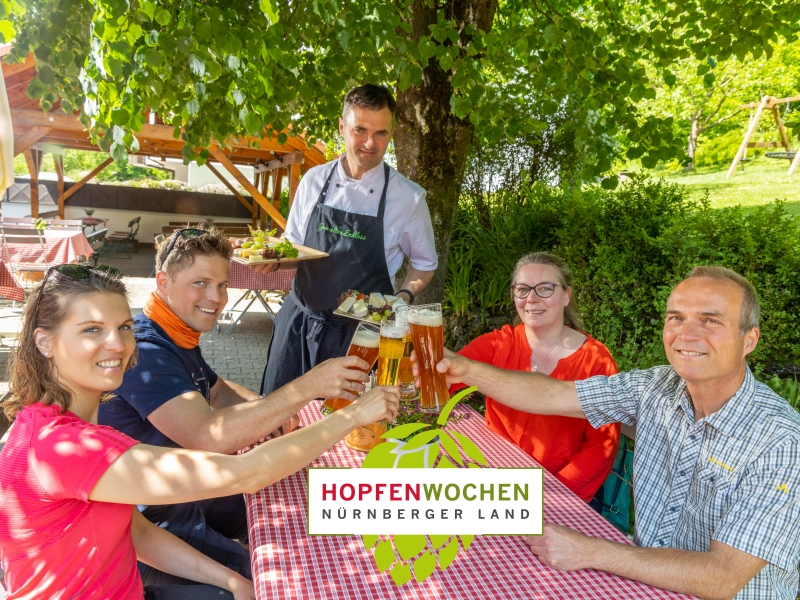 Hopfenwochen Biergarten