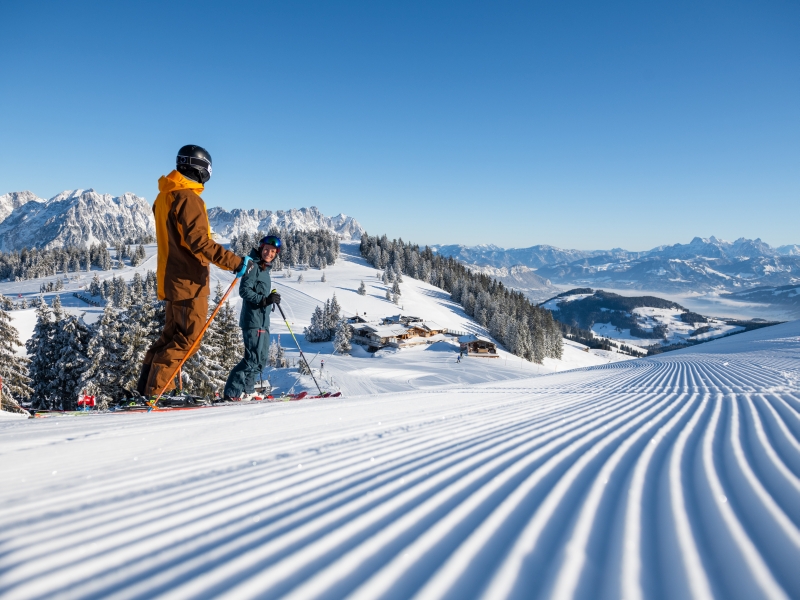 Endloses Vergnügen Skifahren